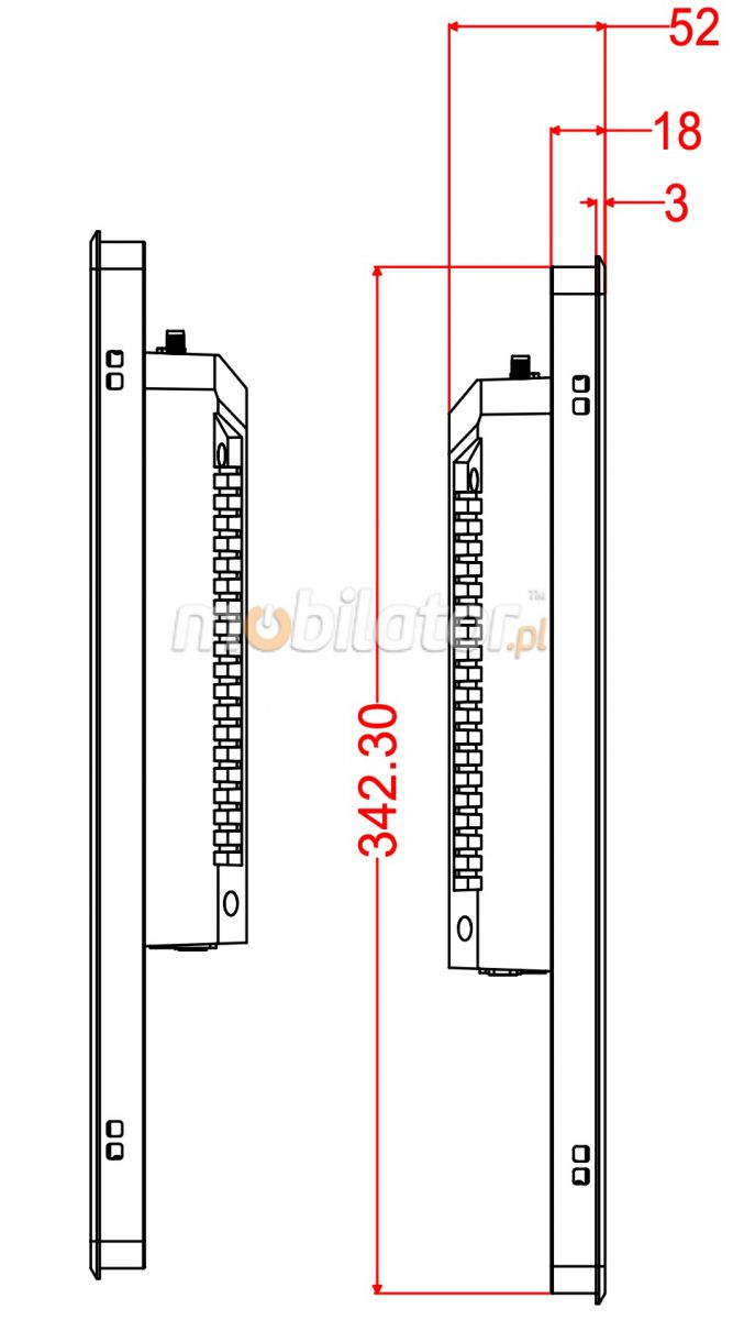 BiBox 19-I510 19 inch touchscreen industrial pc panel